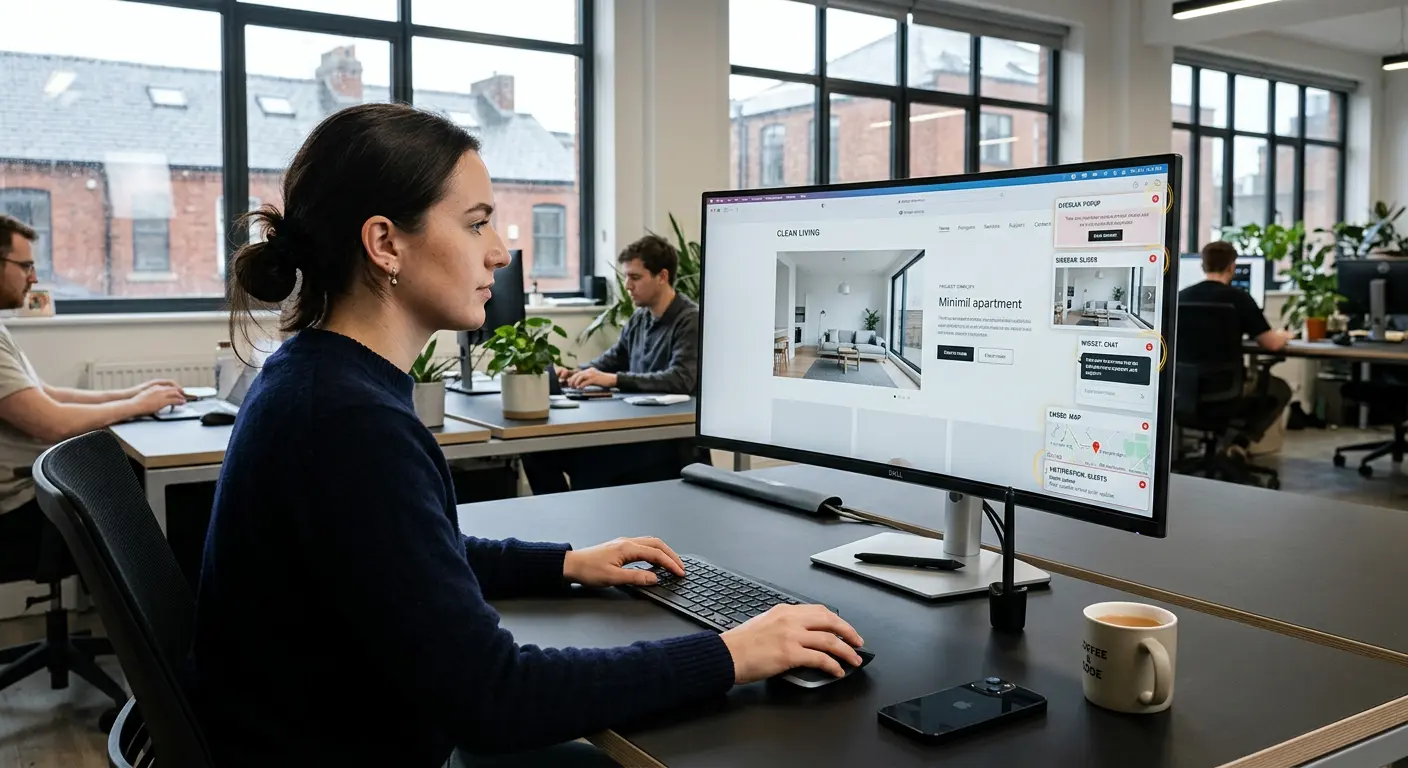 Fast websites are usually simpler websites