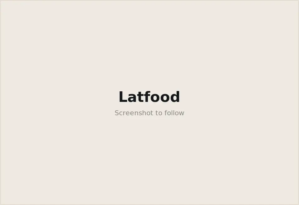 Latfood website