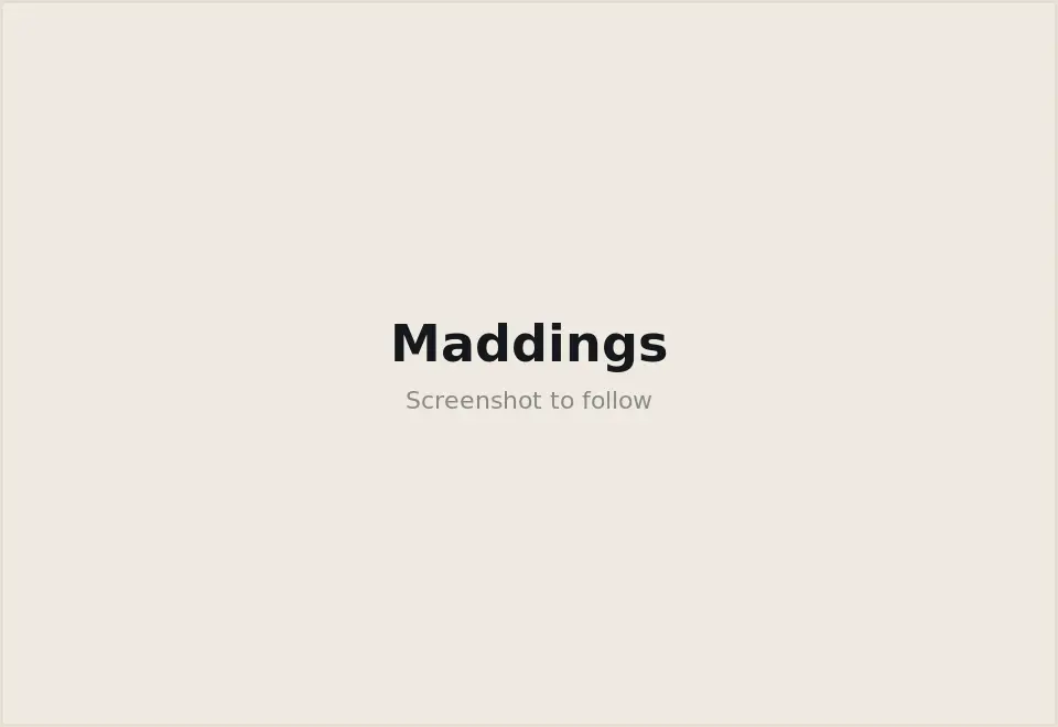 Maddings website