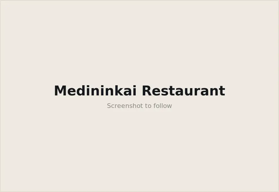 Medininkai Restaurant website